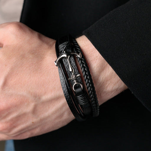 Bransoletka „Morska Kotwica”, minimalizm i styl, stal nierdzewna, MANNOR