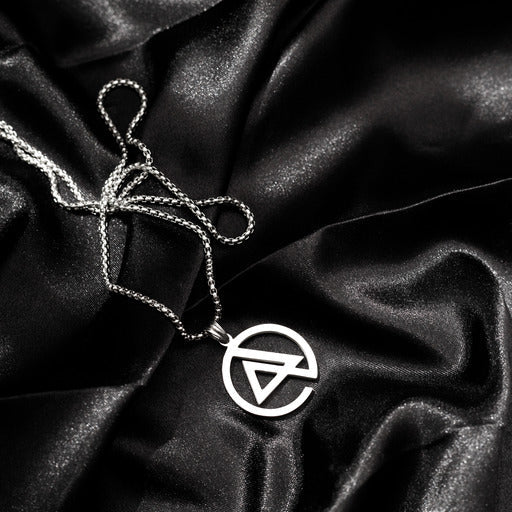 Metalowy naszyjnik „Geometria”, stop MANNOR