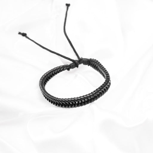 Pleciona skórzana bransoletka „Klasyka” MANNOR