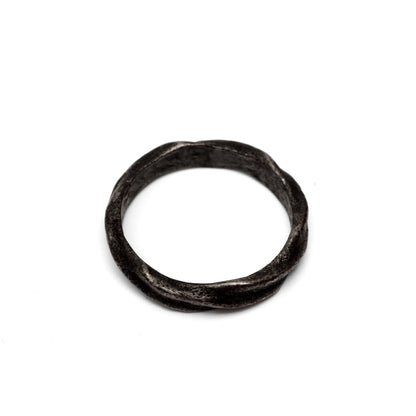 Gotycki pierścionek „Möbius”, stal nierdzewna, gotycki styl, unisex, MANNOR