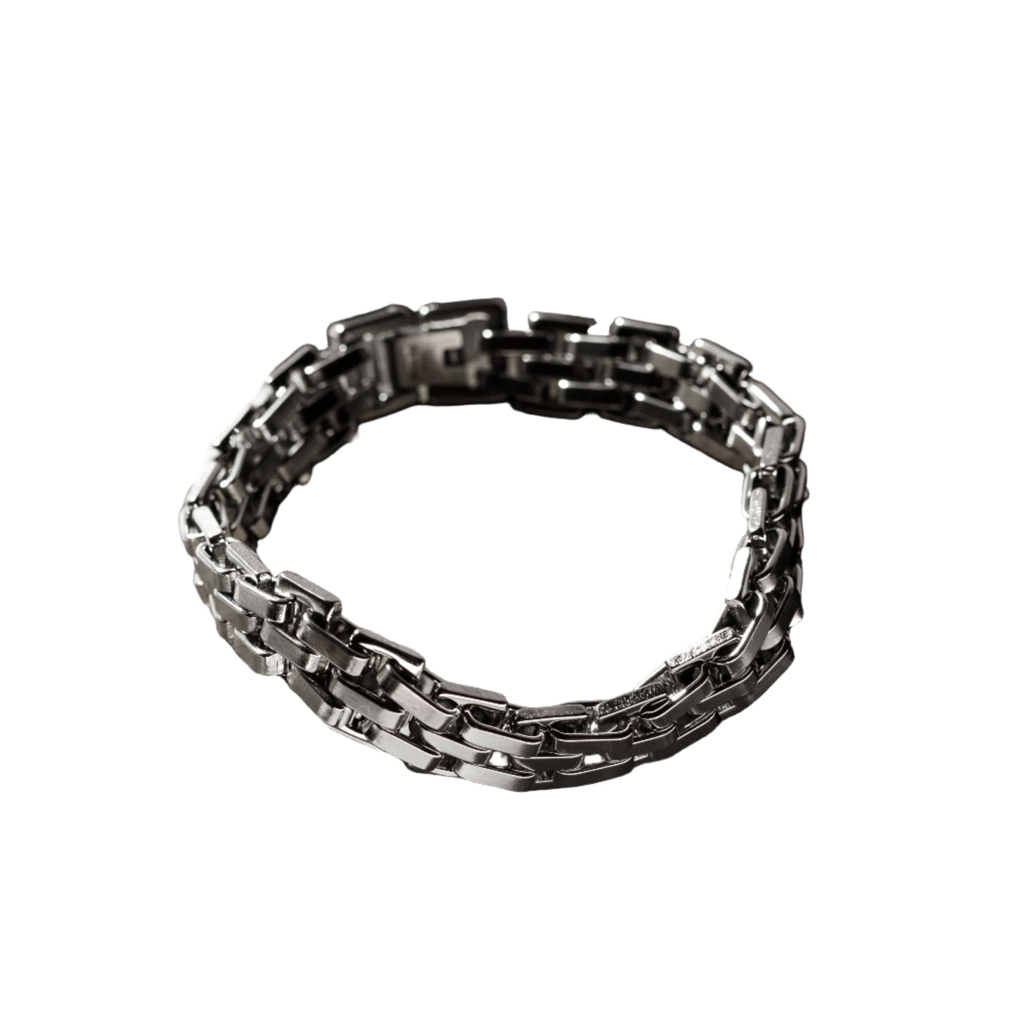 Bransoletka „Klasyka Stali” — szerokie ogniwa 10,7 mm, stal nierdzewna, MANNOR