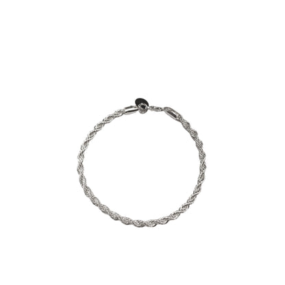Bransoletka „Srebrna klasyka” ze srebra próby 925, plecionka 4 mm, unisex, MANNOR