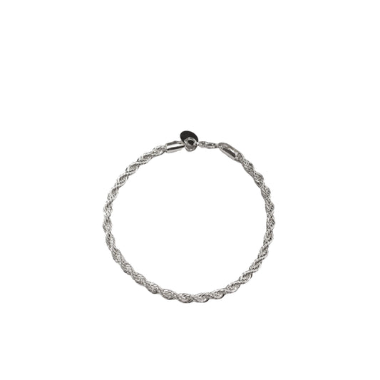 Bransoletka „Srebrna klasyka” ze srebra próby 925, plecionka 4 mm, unisex, MANNOR